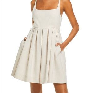 Rebecca Taylor-Pleated Linen Romper - Size:00 - Brand New Never Worn. Color: Rye